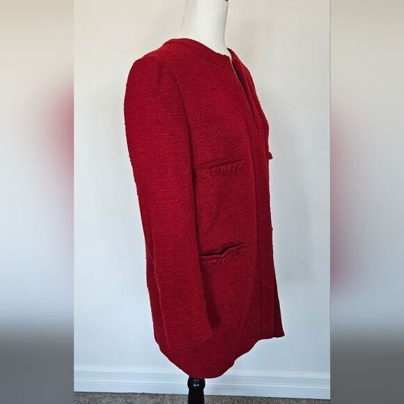 Zara red coat jacket - Picture 5 of 11